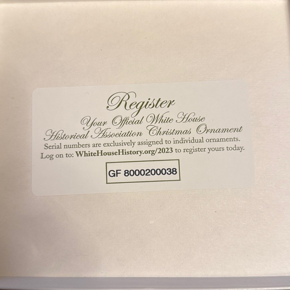 2023 The White House Historical Association Christmas Ornament - Picture 3 of 5